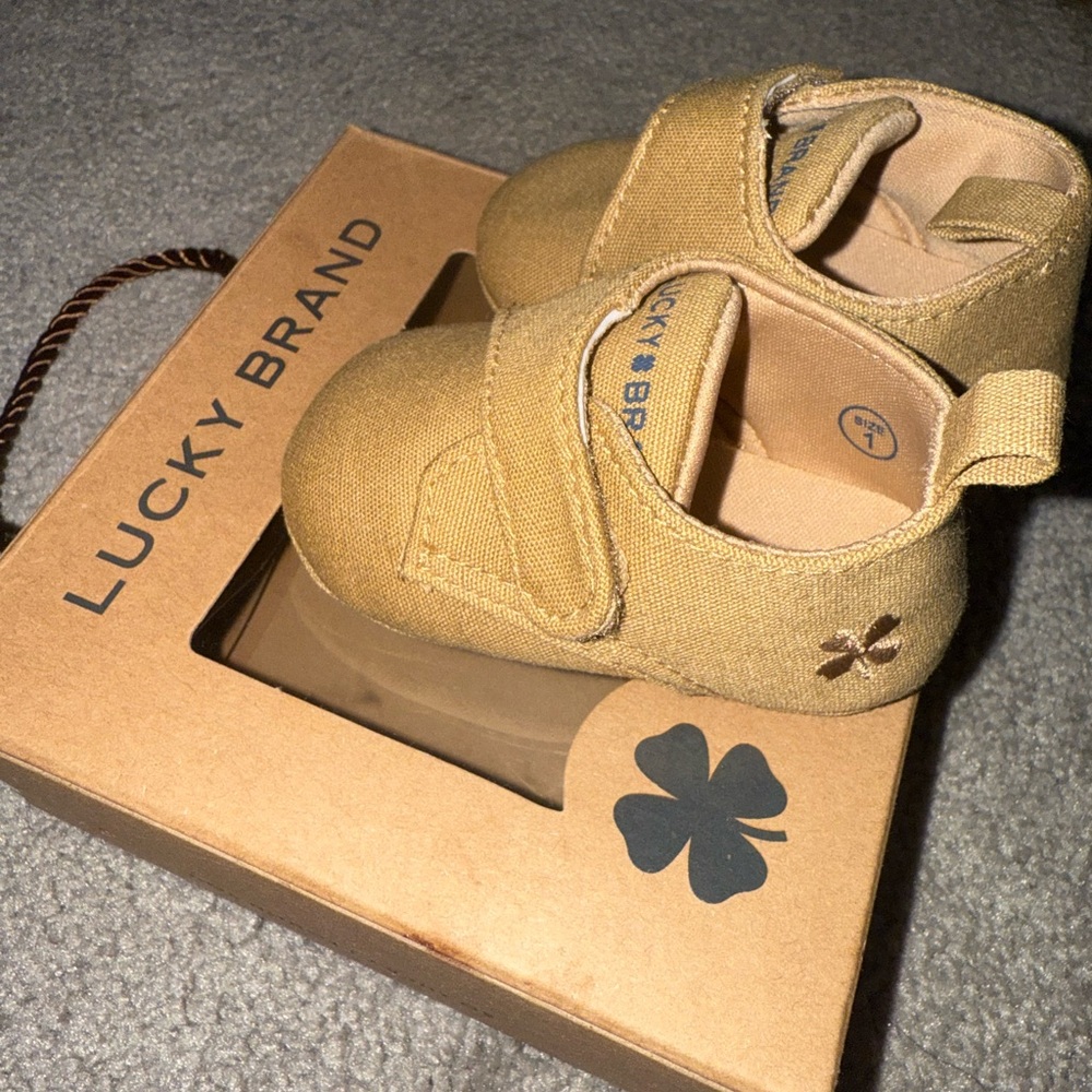 Lucky Brand Camel Baby Walker Shoes